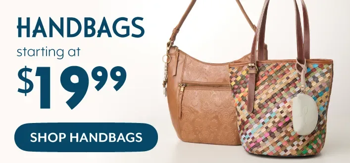 HANDBAGS starting at $19.99