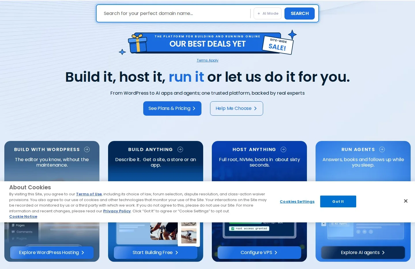 Build it, host it, run it or let us do it for you