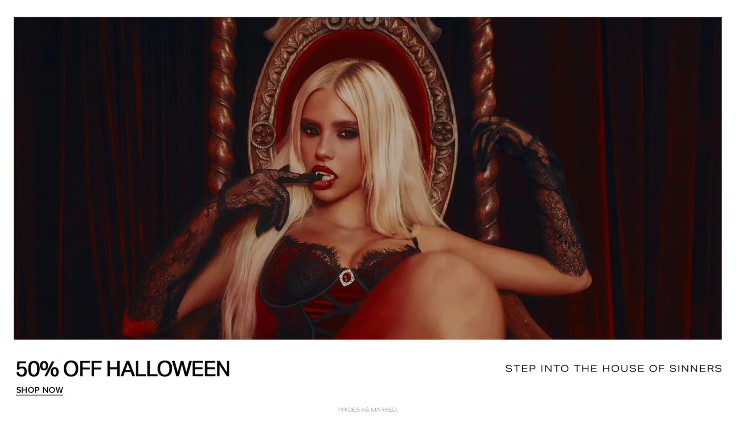 50% OFF HALLOWEEN