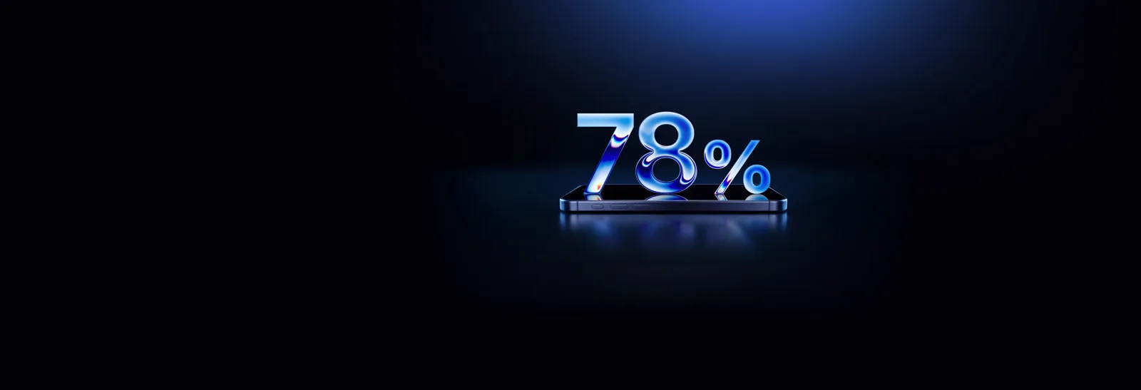 Smartphone with 3D numbers on top, advertising NordVPN’s Black Friday deal.